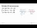 Tentukan HP dari persamaan x+2y+2z=-1 ... (1) x+3y+z=4 ...