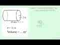 r = 2 m 45 dm pi = 3,14 Volume = ... m^3