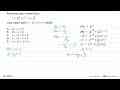 Persamaan garis normal kurva y=1/3 x^3+x^2-x+1/3 yang