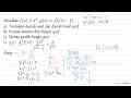 Misalkan f(x)=x^(2) ; g(x)=akar(x) /(x-1) a) Tentukan