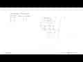 Diketahui sistem persamaan linear 4x-3y=5 3x+2y=8 Nilai