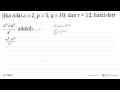 Jika nilai a=2, p=5, q=10, dan r=12, hasil dari (a^p x