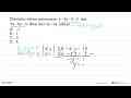 Diketahui sistem persamaan x-3y-5 = 0 dan 2x- 5y = 9. Nilai