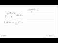 integral (4x^2+3x)/x dx=....