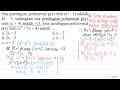 Sisa pembagian polinomial p(x) oleh (x^(2)-1) adalah 4 x-3