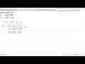 Diberikan fungsi f(x)=x^3-6x^2+9x+1. Tentukan interval x