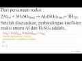 Dari persamaan reaksi : 2 Al_((s))+3 H_(2) SO_(4(aq)) ->