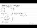 Diketahui g(x-2)=2x+7 dan (hog)(x)=4x^2+44x+1. Nilai