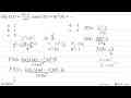 Jika f(x)=(3x^2-5)/(x+6), maka f(0)+6f'(0)= ...