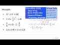 Hitunglah. - 27 : {-3 - (-6)} - 3 x (-1/2)^2 : (-6) - 5/6 x