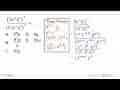 (3p^(-2)q^3 )^(-2)/(3^2p^(-1)q^2 )^(-3) = ....