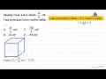 Panjang rusuk kubus adalah 12/6 cm Luas permukaan kubus
