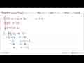 Diketahui rumus fungsi f(x)=-x+6. Jika f(a)=10 dan f(-3)=b,