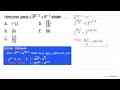 Himpunan jawab akar(3^(2 x-1))=9^(x-2) adalah ....