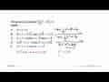 Himpunan penyelesaian |1/4 x^2-10|<6 adalah ....