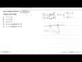 Nilai x yang memenuhi (x^2-5x+6)/(x^2-4x+3) < 0 terletak