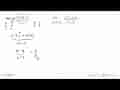 Nilai lim x->-3 (x^2+3x)/(x+3)=....