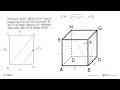 Diketahui kubus ABCD.EFGH dengan panjang rusuk 4a cm. Titik