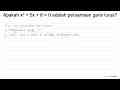 Apakah x^(2)+5 x+6=0 adalah persamaan garis lurus?