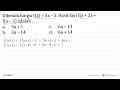 Diketahi fungsi f(x)=3x-5. Hasil dari f(a+2)+ f(a-3)