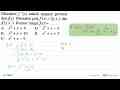 Diketahui f'(x) adalah turunan pertama dari f(x). Diketahui