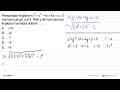 Persamaan lingkaran x^2+y^2-4x+6y+p=0 mempunyai jari-jari