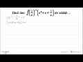 Hasil dari integral (1/x)^(-1)(x^2+x+ 1/x) dx adalah ....