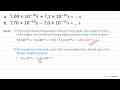 a. 7,00 x 10^(-10) s+7,1 x 10^(-10) s=... s b. 7,70 x