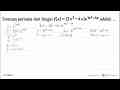 Turunan pertama dari fungsi f(x)=(3x^2-4x) e^(3x^2-4x)