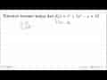 Tentukan turunan kedua dari f(x)=x^3+3x^2-x+15.