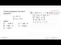 Ordinat penyelesaian dari sistem persamaan: y=2x+1