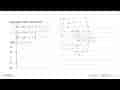 Diketahui sistem persamaan: a+2b-1/2c=3 1/3a-b+c=-3