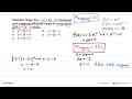 Diketahui fungsi f(x)=x^2+4x-5. Persamaan garis singgung