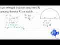 Luas setengah lingkaran yang memiliki panjang diameter 42