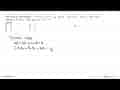 Akar-akar dari persamaan x^3- 2x^2 + 3x - 4=0 adalah a, b,