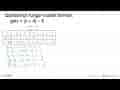 Gambarlah fungsi mutlak berikut: g(x) = |x + 4| - 6