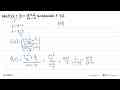 Jika f(2x+3)=(x+3)/(2x-4) tentukanlah f^(-1)(x).