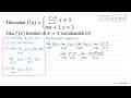 Diketahui f(x) = { (x^2 - 9)/(x - 3), x =/= 3 mx + 3, x=3.