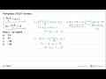 Perhatikan SPLDV berikut. {(3x+y)/5 +4=1 2x-(y+6)/3=-3