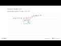 Tentukan gradien dari: persamaan garis 2 + 4y = 3x + 5.