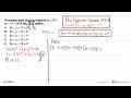 Persamaan garis singgung lingkaran (x+2)^2+(y-1)^2=26 di