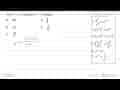 Jika 5^x = 4, nilai dari 5^(1 - 2x) adalah ....