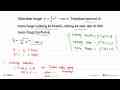 Diberikan fungsi y=1/2 x^2-cos x. Tentukan interval di mana