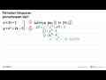 Tentukan himpunan penyelesaian dari: y=2x+1 y=x^2+2x-3