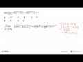 Nilai lim x->tak hingga (akar(9x^2-5x)-akar(8x^2+x))