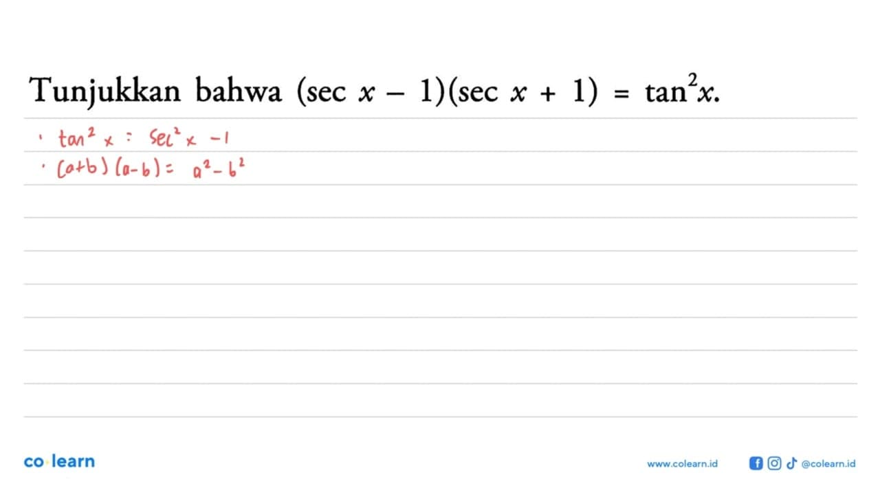 Tunjukkan bahwa y=x+sin x merupakan fungsi ganjil.