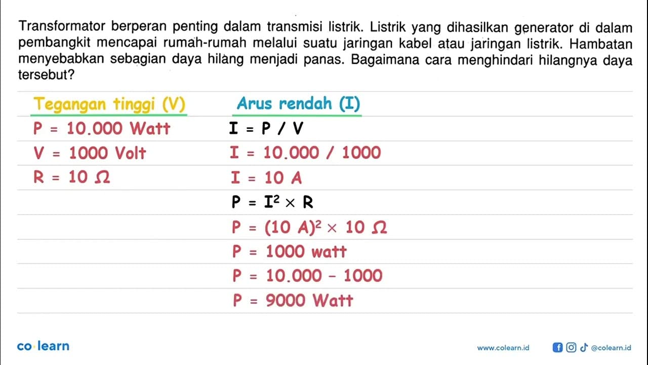 Transformator berperan penting dalam transmisi listrik.