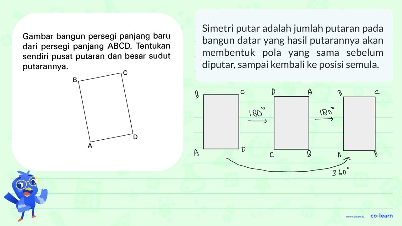 Gambar bangun persegi panjang baru dari persegi panjang