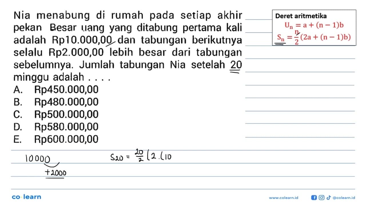 Nia menabung di rumah pada setiap akhir pekan Besar ulang