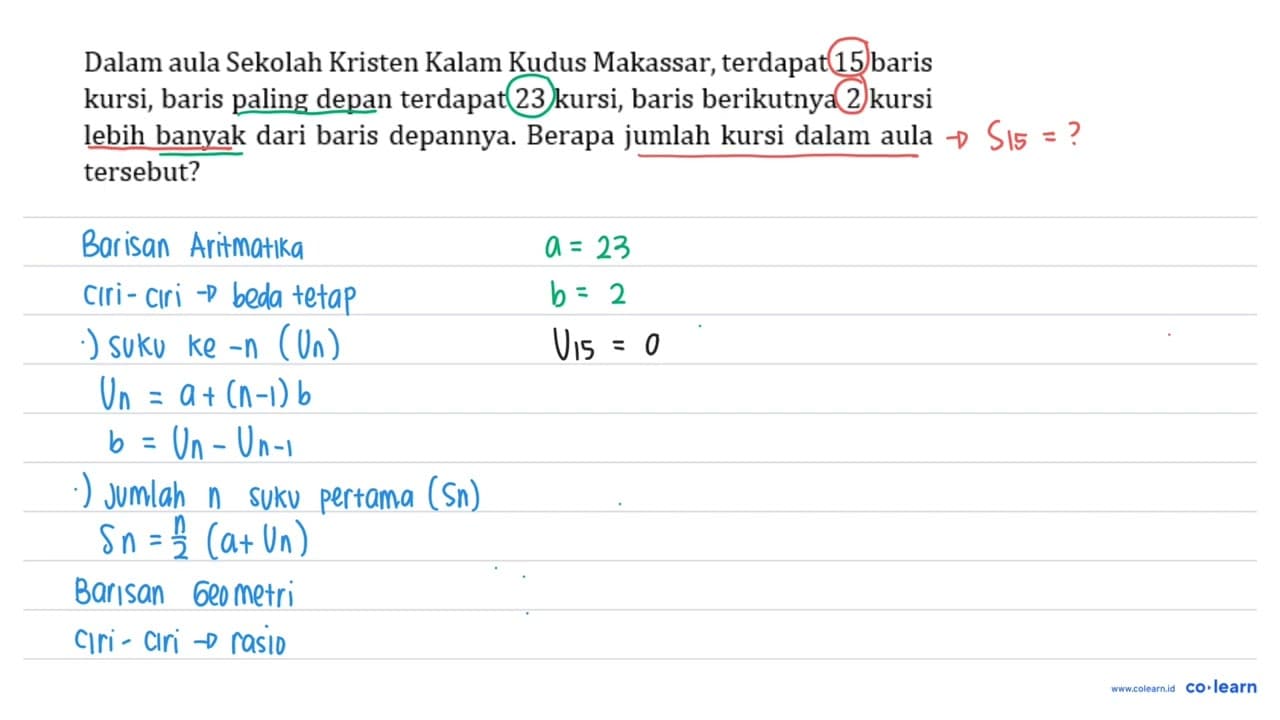 Dalam aula Sekolah Kristen Kalam Kudus Makassar, terdapat